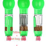 Pet Water Bottle Feeder Bowl Garbage Bag Storage Portable Pet Outdoor Travel 3 In 1 Dog Water Bottle - Elite Hub Essentials