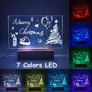 Creative LED light Up  Acrylic Message Board