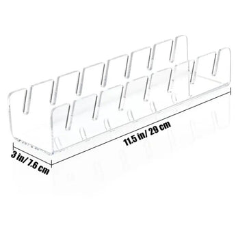 7-Holes Baseball Cap Display Rack Durable Clear Acrylic Hat Holder - Elite Hub Essentials