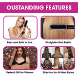 New product Hair Straightener Anion Hair Care Comb with Fast Heating & 3 Temp Settings & Anti-Scald hair straightener and curly - Elite Hub Essentials