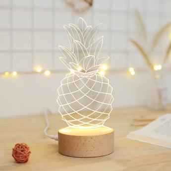 Bedside lamp pineapple table lamp - Elite Hub Essentials