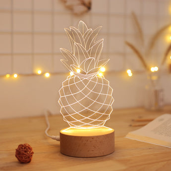 Bedside lamp pineapple table lamp - Elite Hub Essentials