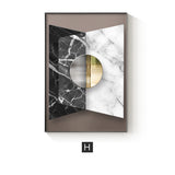 Abstract Geometric Canvas Painting Picture Home Decor Wall Poster - Elite Hub Essentials