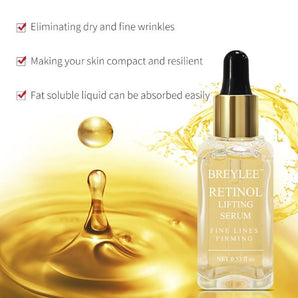 BREYLEE Retinol Skin Firming Serum, Collagen Extract, Anti-Wrinkle, Anti-Aging, Fine Line Restorer, Facial Treatment 17ml - Elite Hub Essentials