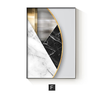 Abstract Geometric Canvas Painting Picture Home Decor Wall Poster - Elite Hub Essentials