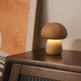 INS Wooden Cute Mushroom LED Night Light With Touch Switch  Bedside Table Lamp For Bedroom Childrens Room Sleeping Night Lamps Home Decor - Elite Hub Essentials